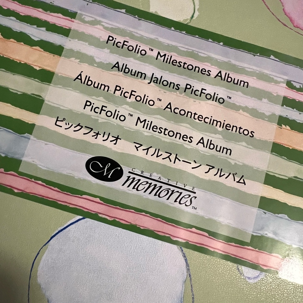 Green PicFolio Milestones Album with Colorful Dots by Creative Memories - Picture 5 of 6